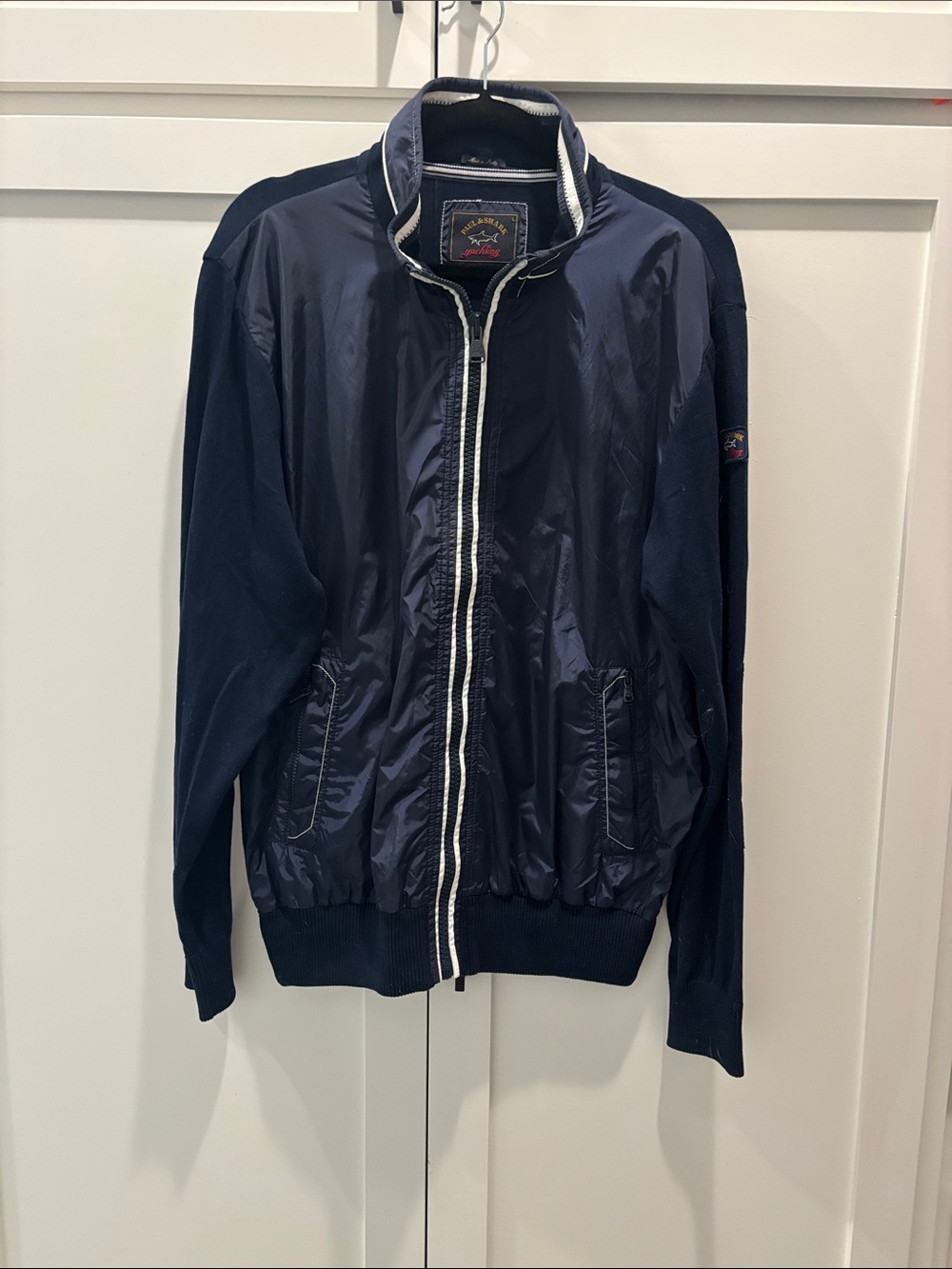 Paul & Shark Men's Navy Zip-Front Lightweight Jacket